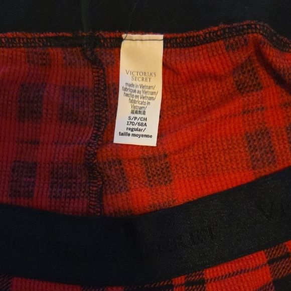 Victoria's Secret Red and Black Plaid Pajama Set - Picture 7 of 10